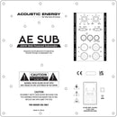 Painel traseiro do Acoustic Energy AE Sub